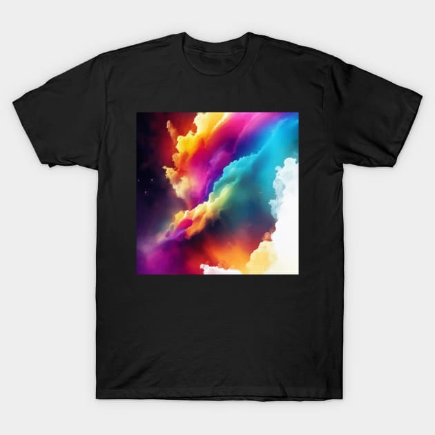 Nebula Dreams - Immerse Yourself in Cosmic Splendor T-Shirt by Moulezitouna